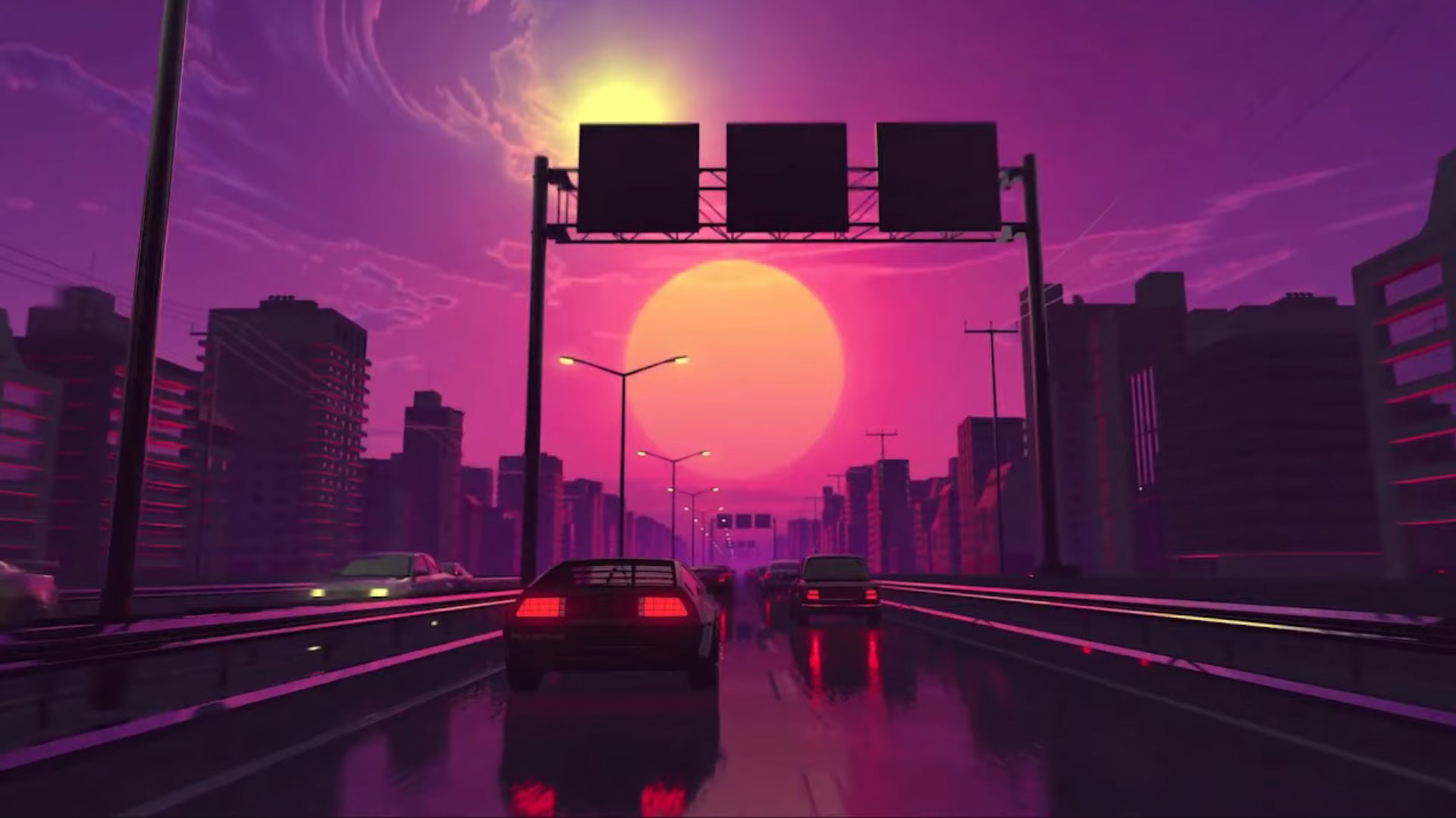 Futuristic cityscape